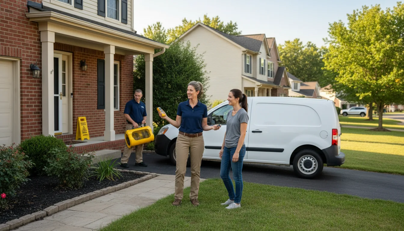 Residential water damage restoration in Clermont, KY